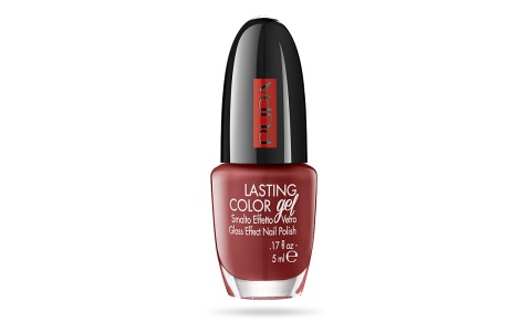 PUPA Milano Lasting Color Gel 101 Oxblood Red - Smalto Ultra Lucido 5 ml Effetto Vetro
