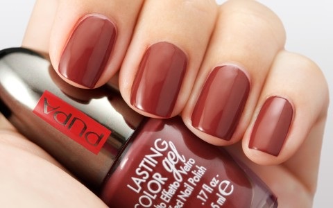PUPA Milano Lasting Color Gel 101 Oxblood Red - Smalto Ultra Lucido 5 ml Effetto Vetro