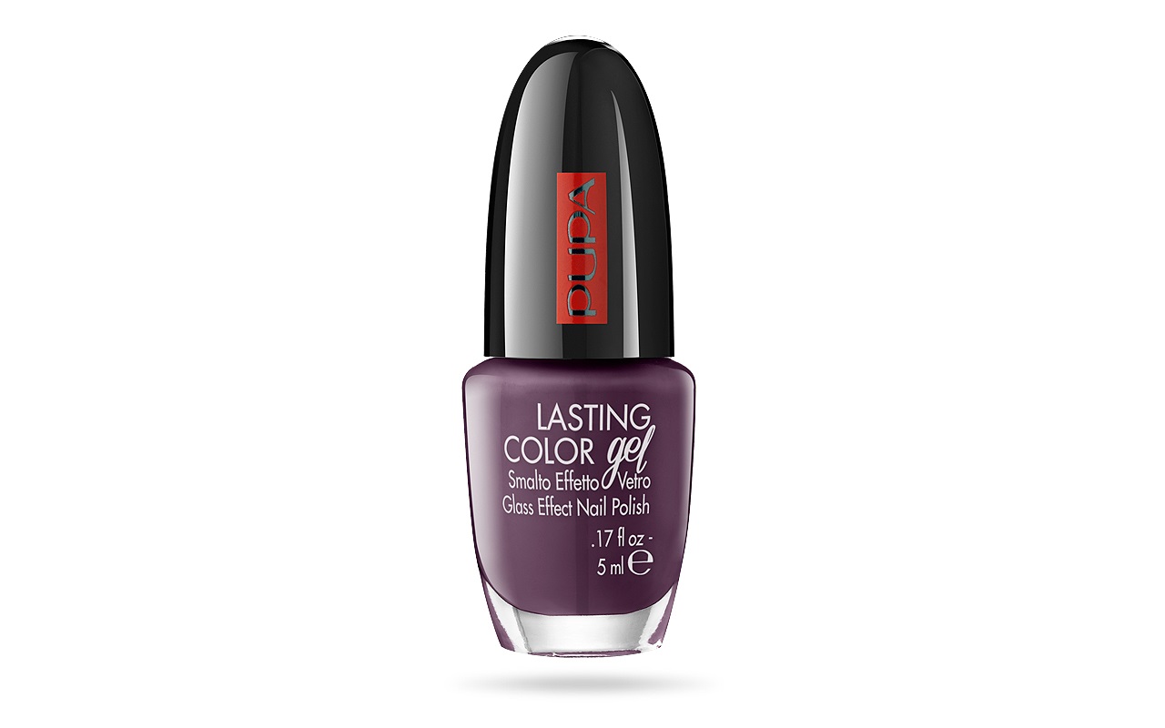 PUPA Milano Lasting Color Gel 104 Jellied Plum Smalto Ultra Lucido 5 ml - Effetto Lucido e Asciugatura Rapida