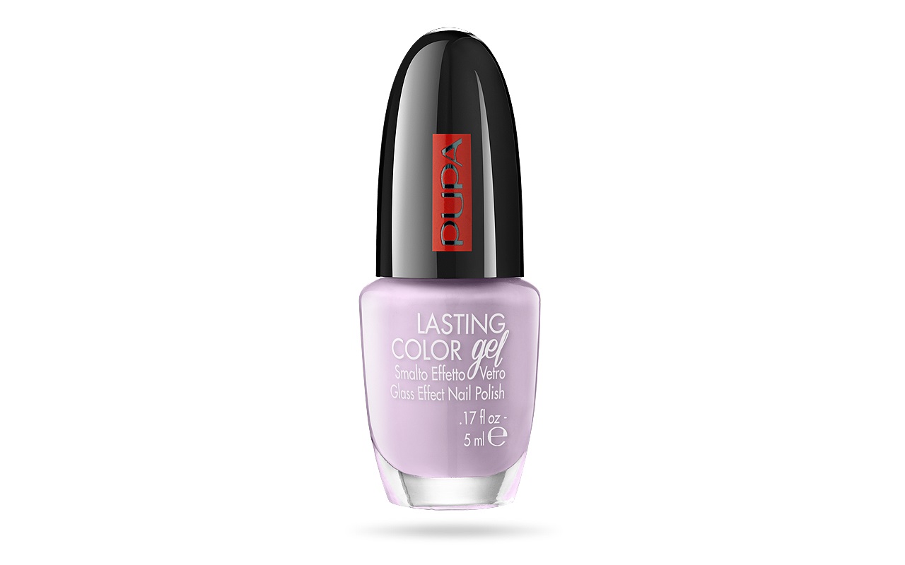 PUPA Milano Smalto Lasting Color Gel 107 Vintage Lilac - Ultra Lucido e Effetto Vetro 5 ml