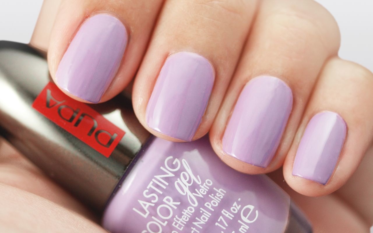 PUPA Milano Smalto Lasting Color Gel 107 Vintage Lilac - Ultra Lucido e Effetto Vetro 5 ml