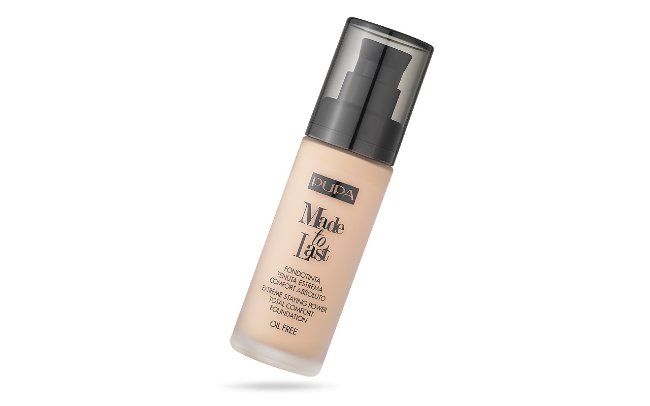 Pupa Made to Last Fondotinta 030 Natural Beige 30 ml - Tenuta Estrema, OIL FREE, Comfort Assoluto