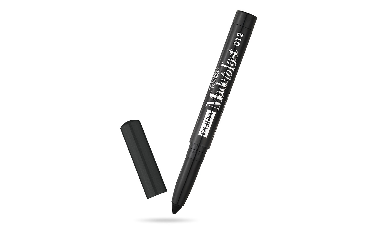 Pupa Made to Last Waterproof Eyeshadow Ombretto Stick 012 Extra Black 1.4g - Tenuta Estrema e Resistente all'Acqua