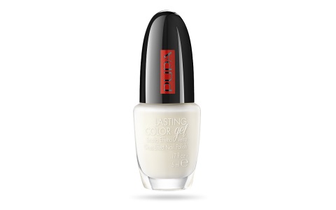 PUPA Lasting Color Gel 114 Chalky White Smalto Ultra Lucido 5 ml - Effetto Gel Senza Lampada UV