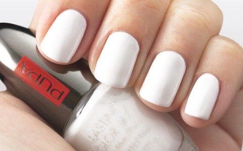 PUPA Lasting Color Gel 114 Chalky White Smalto Ultra Lucido 5 ml - Effetto Gel Senza Lampada UV