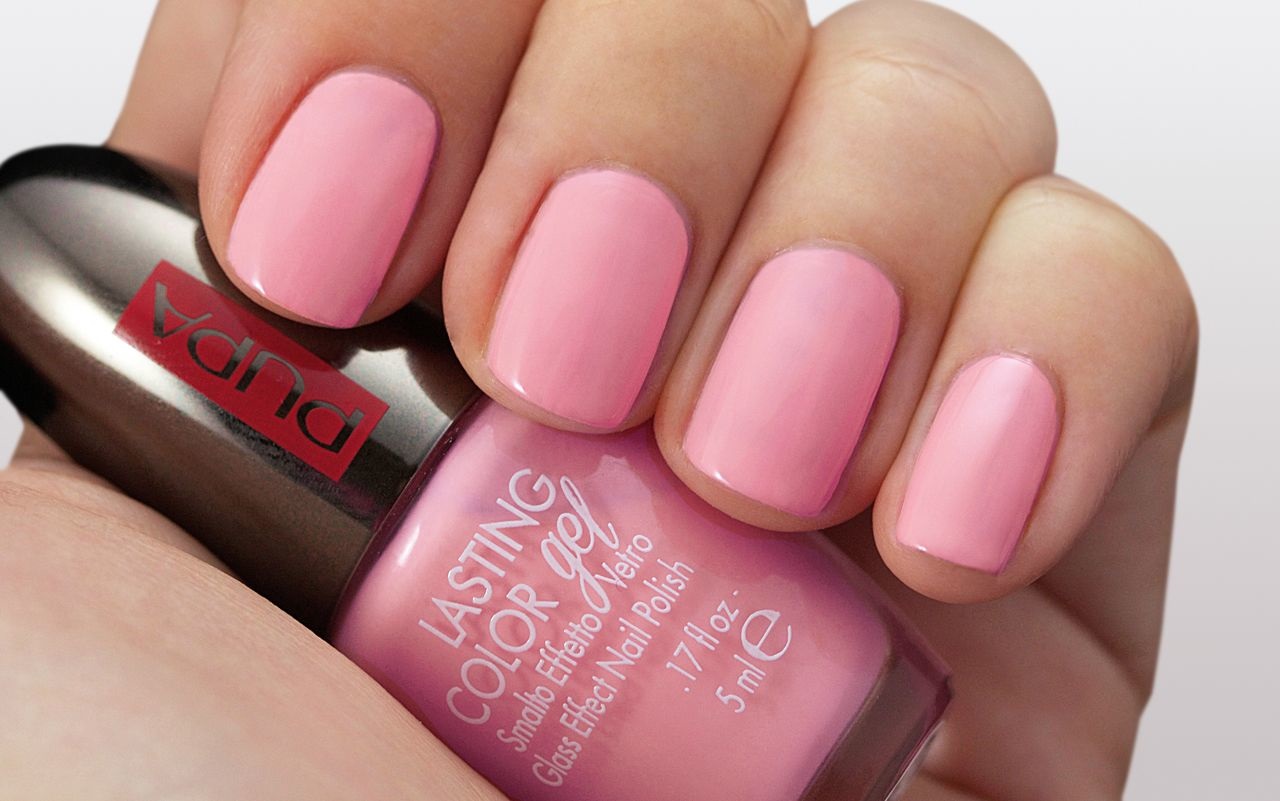 PUPA Milano Lasting Color Gel 124 Smoothie Pink - Smalto Ultra Lucido 5 ml
