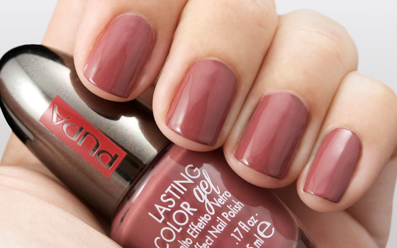 PUPA Lasting Color Gel 141 Marsala 5ml - Smalto Gel Lucido Effetto Vetro con Formula Innovativa