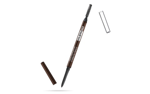 PUPA High Definition Eyebrow Pencil 002 Brown - Matita Sopracciglia Automatica Waterproof con Pettinino 0,09g