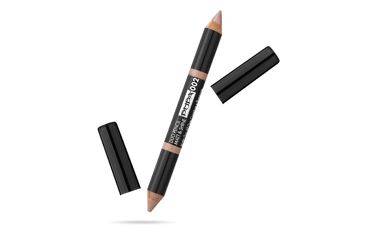 PUPA Milano Duo Pencil Matt & Shine - Matita Duo Correttore e Illuminante Rose 002 - 4.2 g