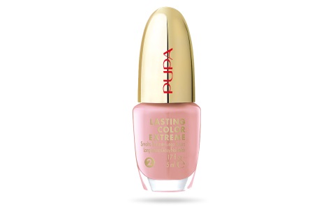 PUPA Milano Lasting Color Extreme Smalto 017 Artistic Rose 5ml - Brillante Lunga Tenuta, Finish Ultra Brillante, Sistema in 3 Step