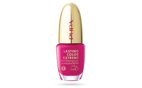 PUPA Milano Lasting Color Extreme 021 Raspberry Mousse - Smalto Brillante Lunga Tenuta 5ml