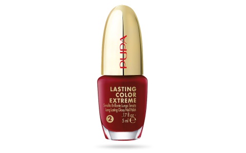 Pupa Lasting Color Extreme Smalto 026 Extraordinary Red 5ml - Smalto Brillante Lunga Tenuta con Finish Ultra Brillante