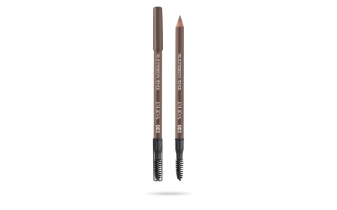 PUPA Milano True Eyebrow Pencil 002 Brown - Matita Sopracciglia Lunga Tenuta Waterproof con Pettinino