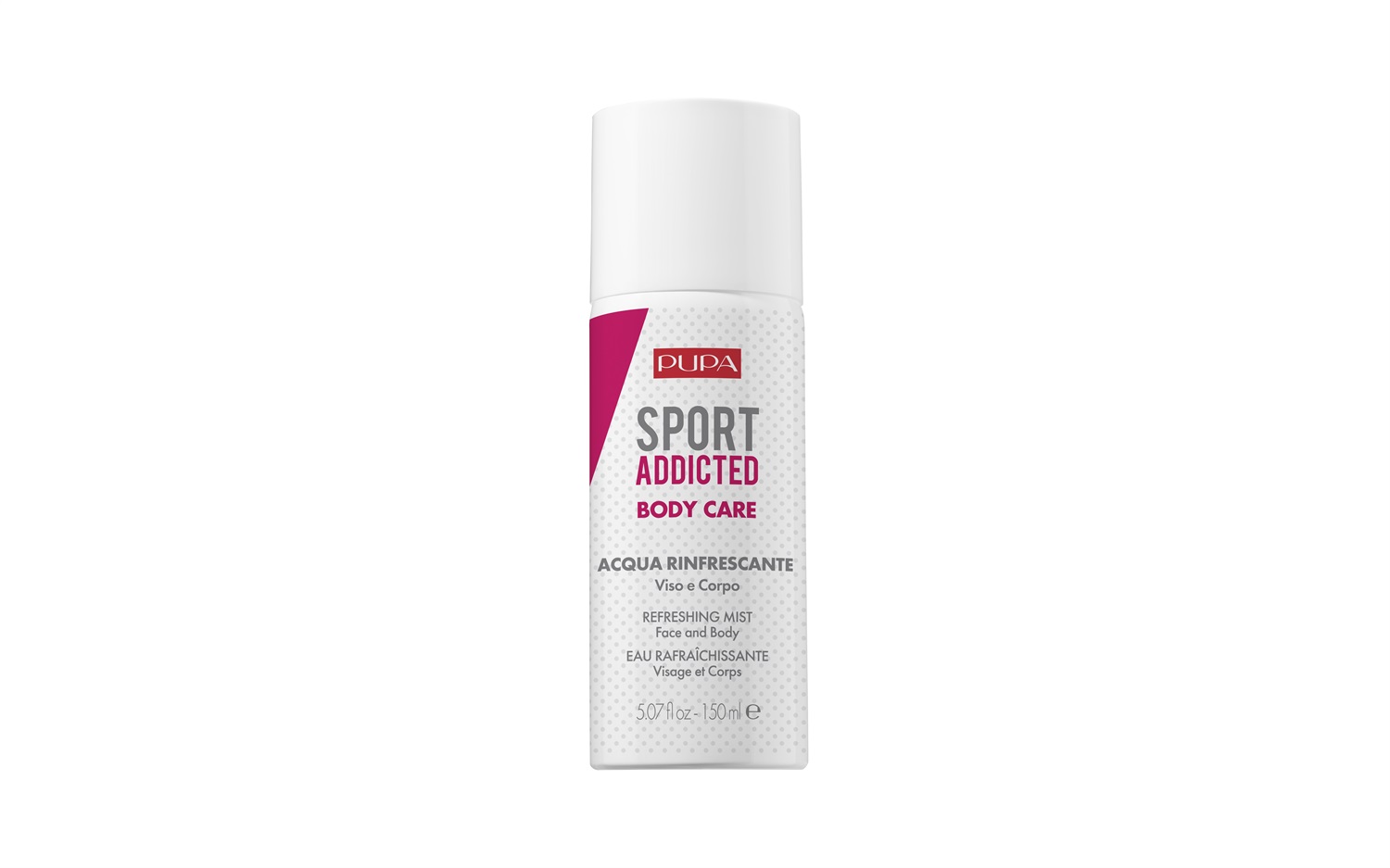 PUPA Milano Sport Addicted Acqua Rinfrescante Viso e Corpo 150ml - Idratante e Rinfrescante per Pelle Universale