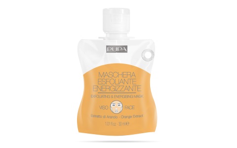 Pupa Maschera Esfoliante Energizzante 30ml - Gel con Estratto di Arancio, AHA e Microgranuli di Frutta per un Viso Energizzato e Luminoso