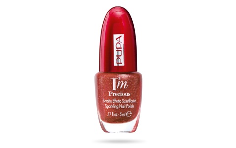 PUPA Milano I'M Precious Smalto per Unghie 001 Red Jewel 5ml - Finish Scintillante
