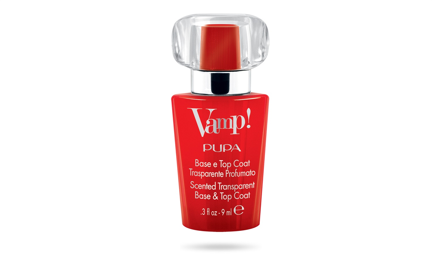 PUPA Vamp! Base e Top Coat Trasparente Profumato Fragranza Rossa 9ml