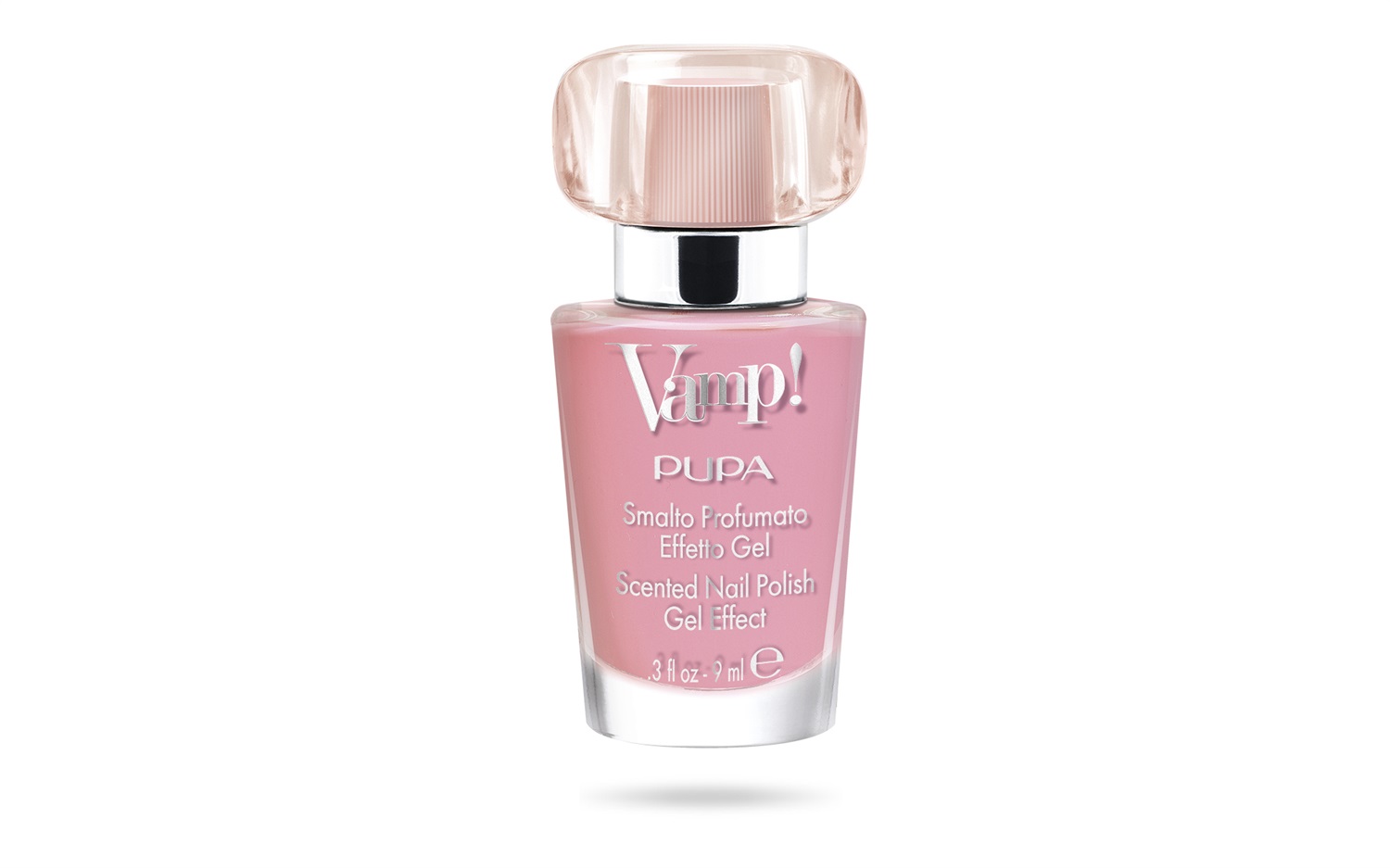 PUPA Milano Vamp! Smalto Effetto Gel 107 Loving Rose 9ml - Profumato con Fragranza Rosa