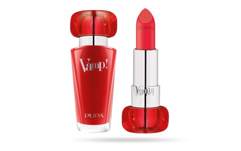 PUPA Milano Vamp! Rossetto 307 Coral Island 3.5g - Colore Estremo con Trattamento Volumizzante per Labbra Rimpolpate