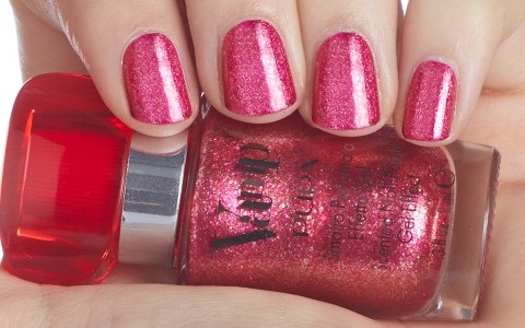PUPA Milano Vamp! Smalto 207 Twinkle Ruby 9ml - Colore Intenso e Brillante con Finitura Ultra-Lucida