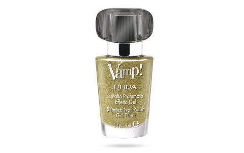 PUPA Milano Vamp! Smalto 306 Shiny Gold 9ml - Colore Intenso, Finitura Ultra-Lucida, Applicazione Facile