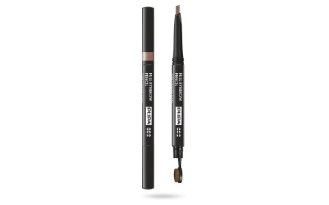 PUPA Full Eyebrow Pencil 002 Brown 0.2g - Matita Sopracciglia Automatica con Punta Triangolare, Effetto Riempitivo Istantaneo e Finish Naturale
