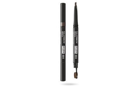 PUPA Full Eyebrow Pencil 004 Extra Dark - Matita Sopracciglia Automatica 0.2g con Punta Triangolare e Finish Naturale