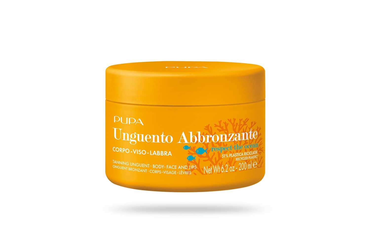 PUPA Milano Unguento Abbronzante 200 ml - Idratante, Emolliente, Stimola Melanina, Viso/Corpo/Labbra