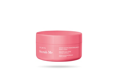 PUPA Milano Scrub Me Scrub Salino Rimodellante 350g - Esfoliante Drenante con Sale Rosa dell'Himalaya e 98% Ingredienti Naturali