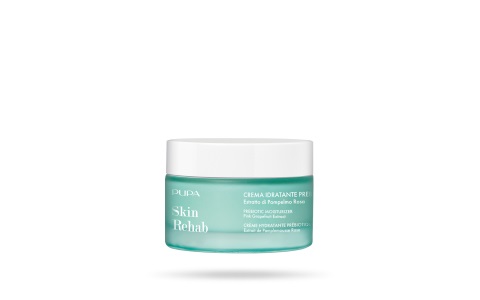 PUPA Skin Rehab Crema Idratante Prebiotica 50ml - Formula Clean con Estratto di Pompelmo Rosa, Idratante e Antiossidante per Tutti i Tipi di Pelle