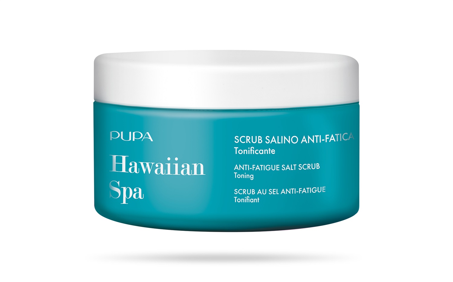 PUPA Hawaiian Spa Scrub Salino Anti-Fatica Tonificante 350 g - Con Sale Verde delle Hawaii ed Estratto di Bamboo