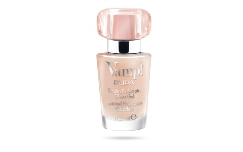 Pupa Vamp! Smalto Profumato Effetto Gel 120 Milky Pink 9ml - Fragranza Rosa con Effetto Plumping e Brillantezza Estrema