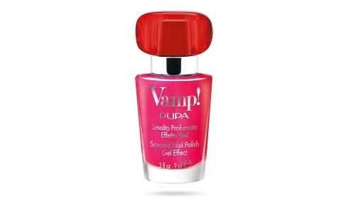 Pupa Vamp! Smalto Profumato Effetto Gel 214 Bomb Fuchsia 9ml - Fragranza Rossa, Effetto Gel Seducente, Texture Plumping
