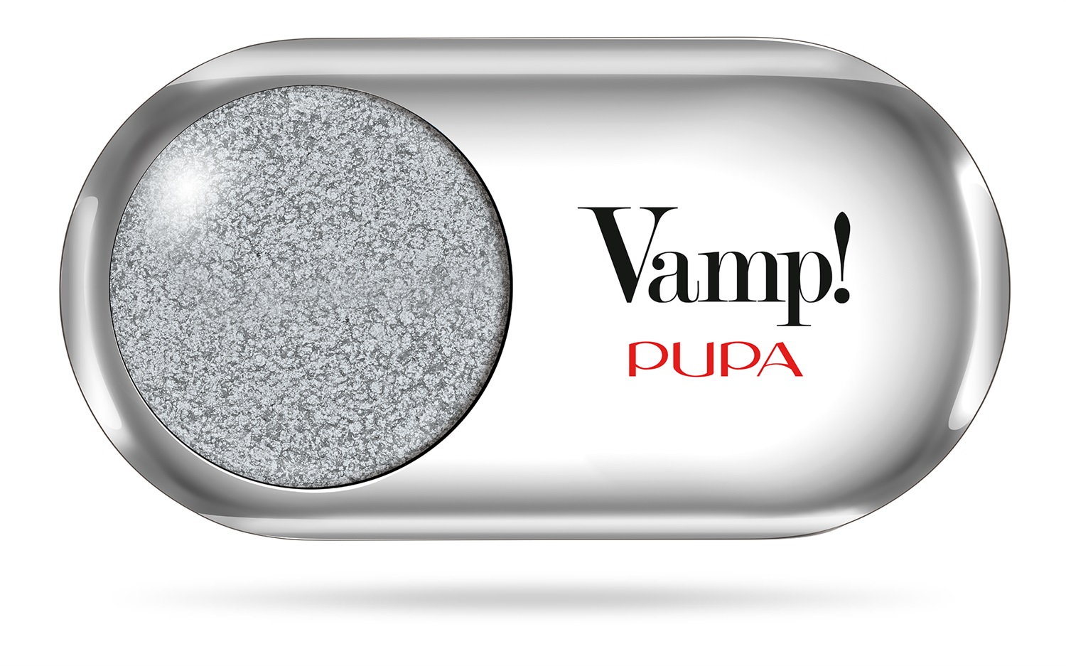 PUPA Vamp! Ombretto Metallic 302 Pure Silver 1.5g - Colore Intenso e Alta Pigmentazione con Effetto Lamina Metallica