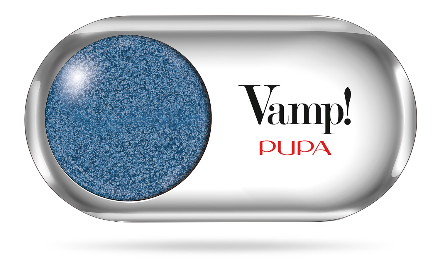 PUPA Vamp! Ombretto Metallic 307 Denim Blue 1.5g - Alta Pigmentazione, Facile da Sfumare, Effetto Lamina Metallica