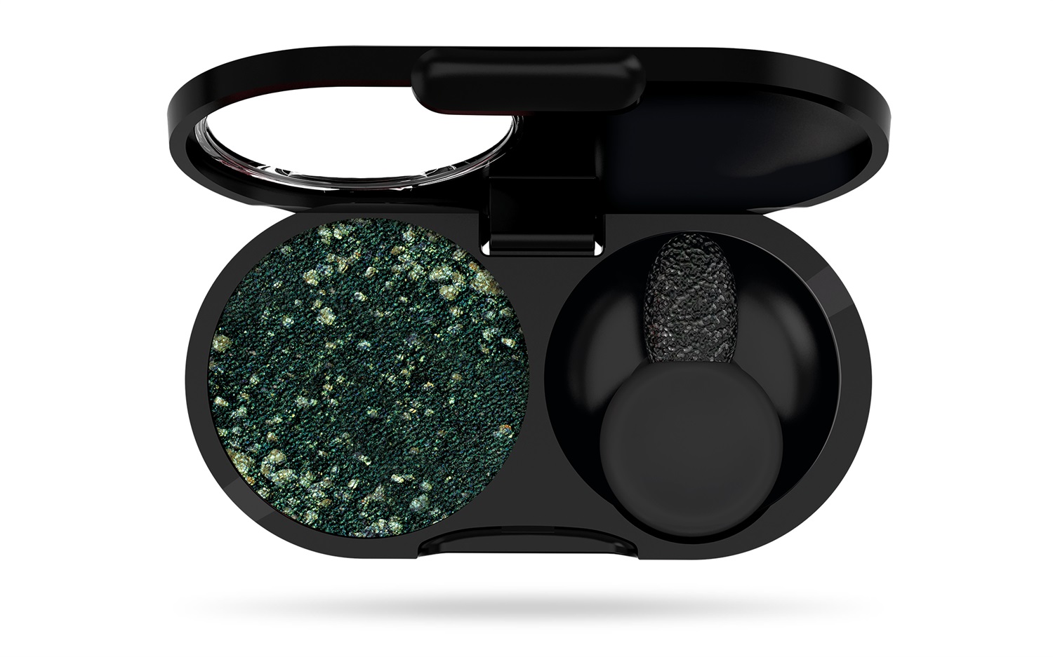 PUPA Milano Vamp! Gems Ombretto 304 Woodland Green 1,5g - Colore Puro, Intenso e Facile da Sfumare con Finish Satinato e Pepite Ultra Perlate