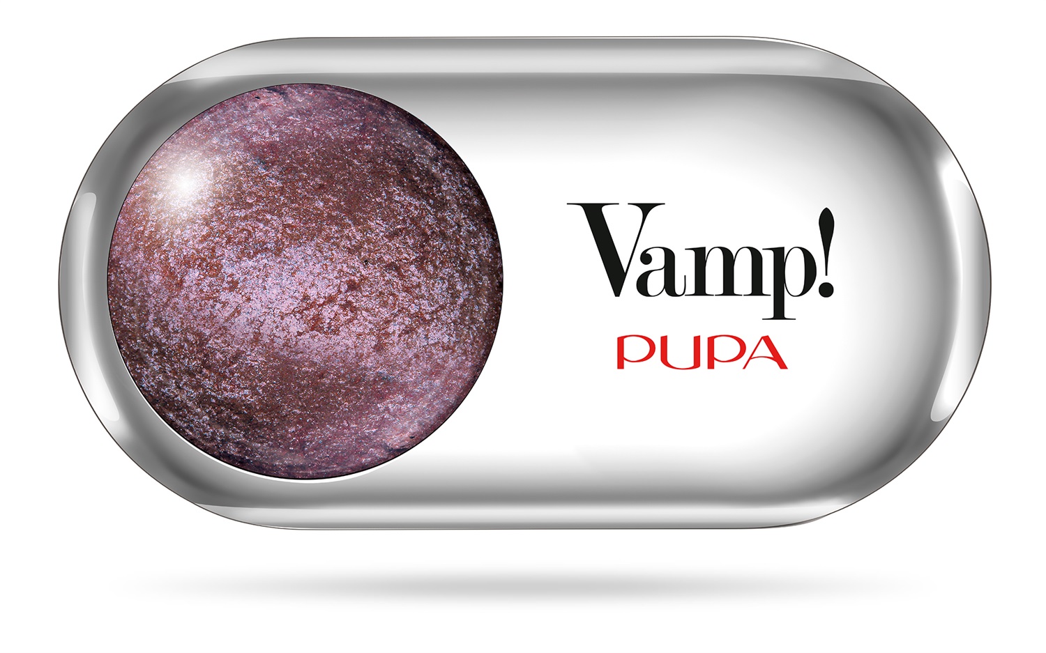 PUPA Milano Vamp! Wet&Dry Ombretto 104 Deep Plum 1g - Alta Pigmentazione, Effetto Luminoso e Sfumabilità Facile