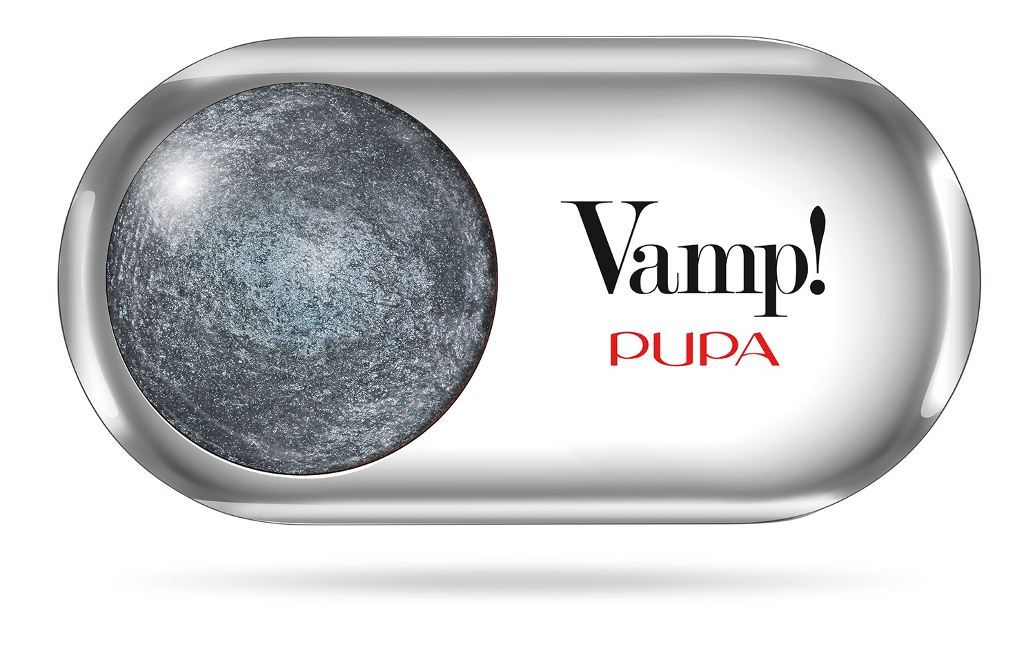 Pupa Vamp! Ombretto Wet&Dry 308 Anthracite Grey - Alta Pigmentazione, Finish Luminoso e Opaco, 1g