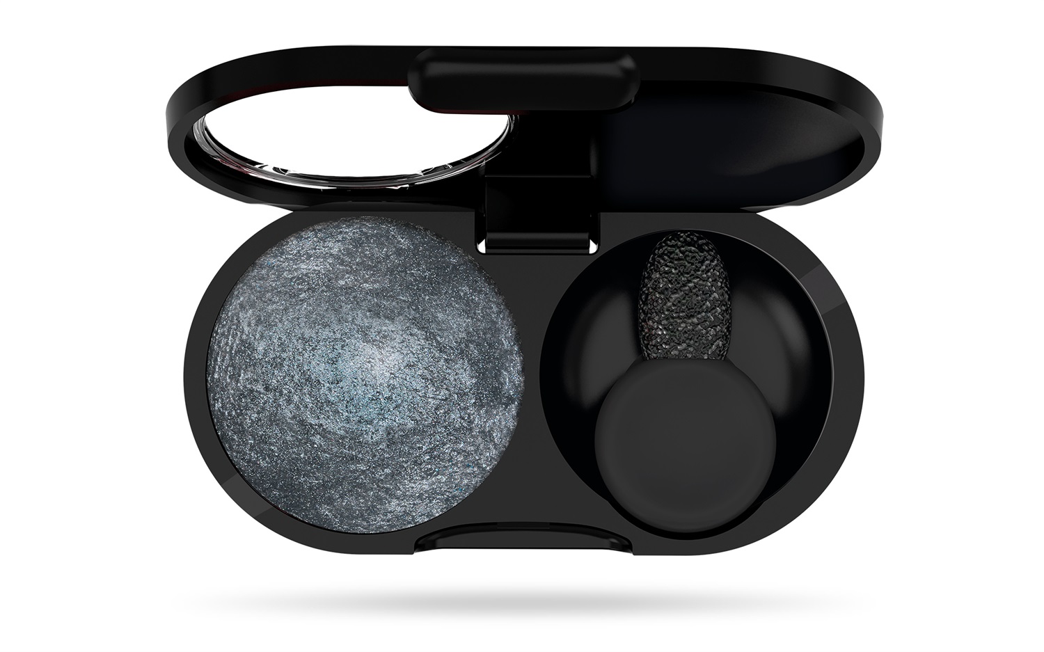 Pupa Vamp! Ombretto Wet&Dry 308 Anthracite Grey - Alta Pigmentazione, Finish Luminoso e Opaco, 1g