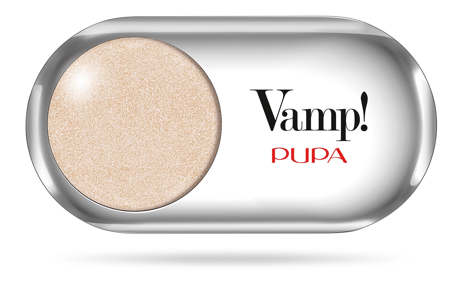 PUPA Milano Vamp! Ombretto Top Coat 206 Sparkling Gold 1g - Effetto Brillante e Traslucente, Alta Pigmentazione e Sfumabilità
