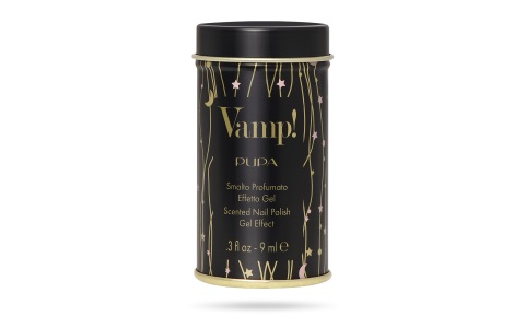 PUPA MILANO Vamp! Smalto Profumato Effetto Gel 9ml - Midnight Blue, Fragranza Nera, Brillantezza Estrema