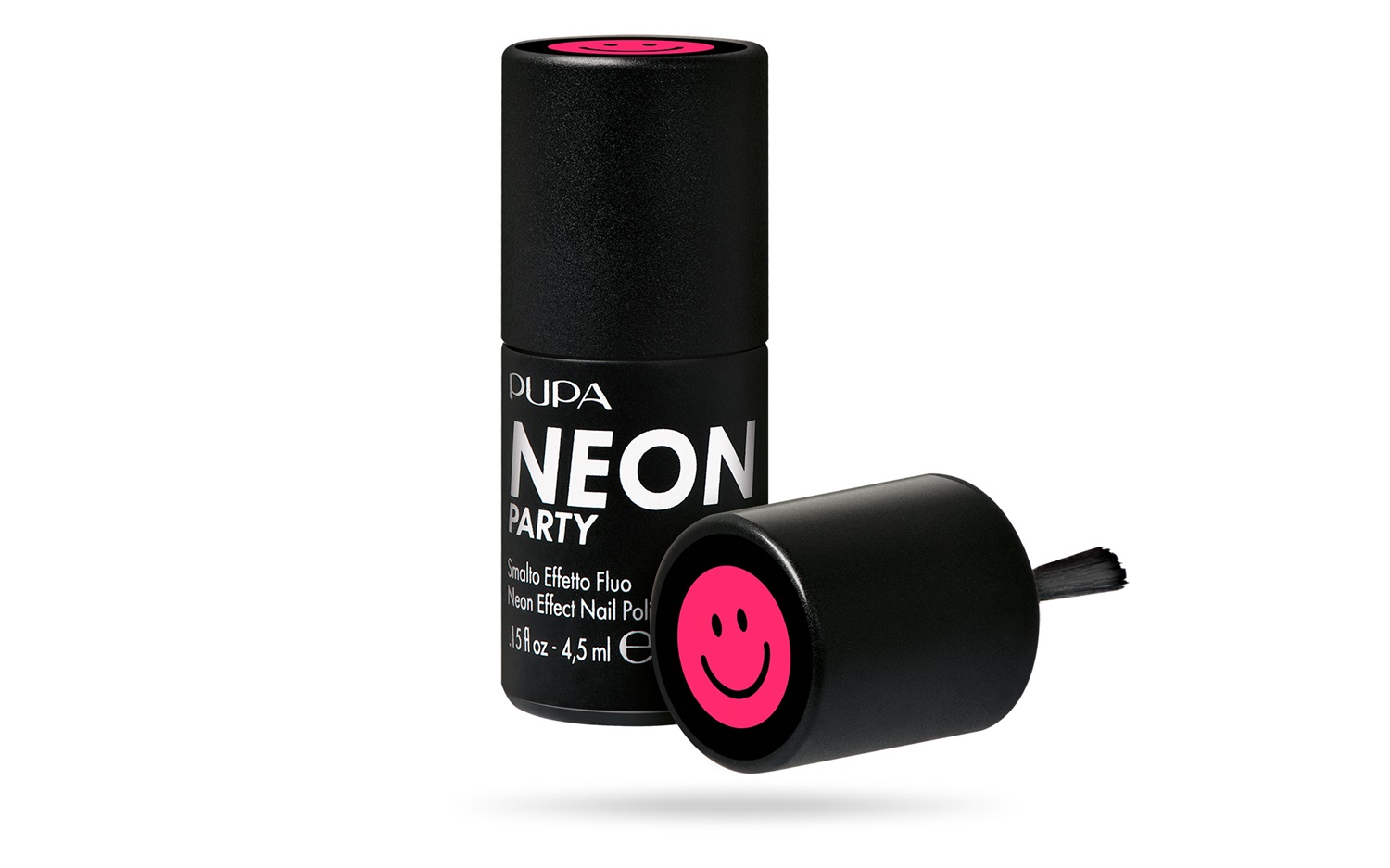 PUPA Neon Party Smalto Effetto Fluo 800 - Ibiza Hot Pink 4.5 ml, Finish Luminoso-Brillante, Effetto Fluorescente