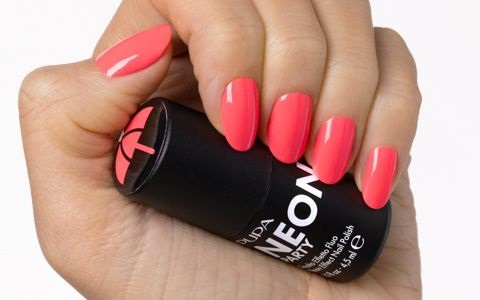 PUPA Milano Neon Party Smalto Effetto Fluo 900 - On The Beach Pink 4.5 ml, Finish Luminoso-Brillante