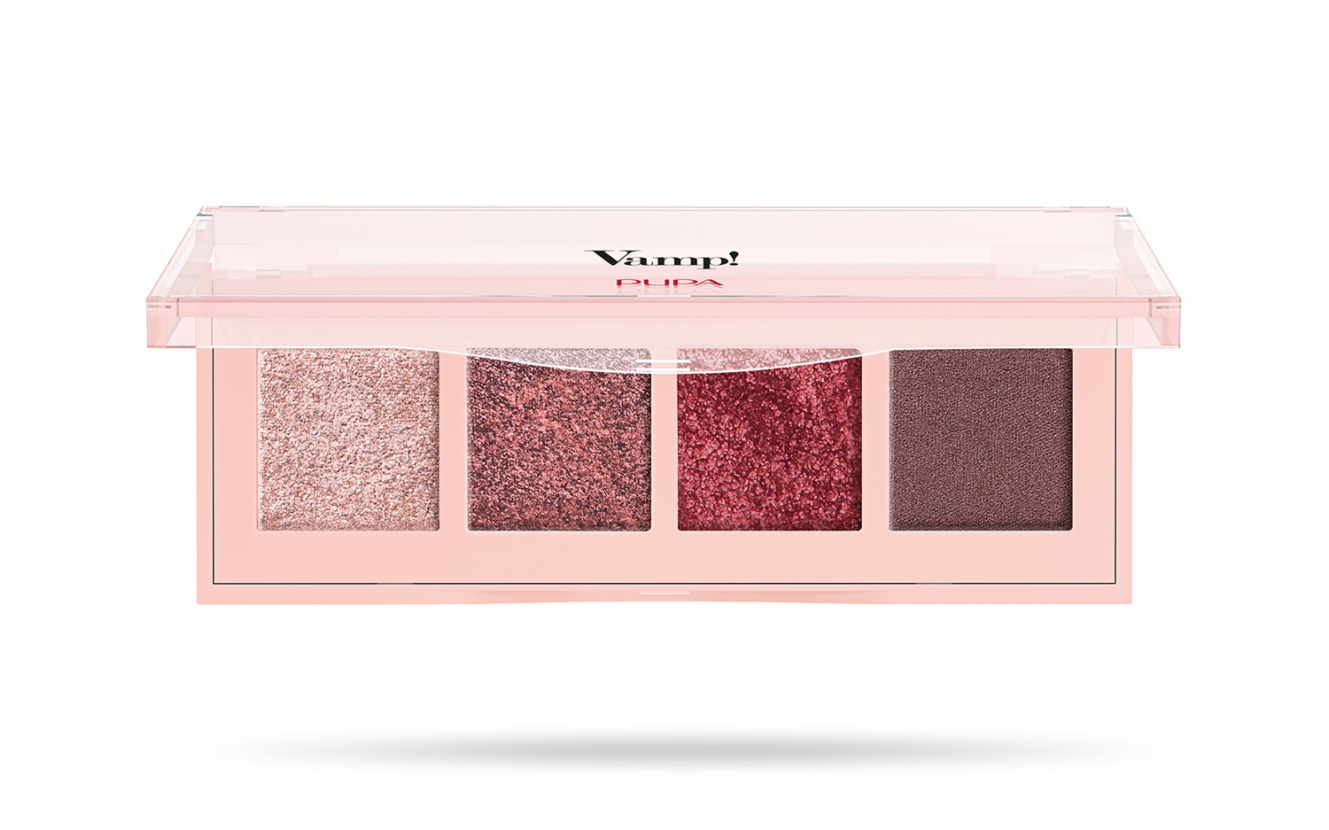 Pupa Vamp! Palette 4 Ombretti 003 Pinkish Bronze - 6 Mini Palette con Finish Matt, Satinato e Metallico