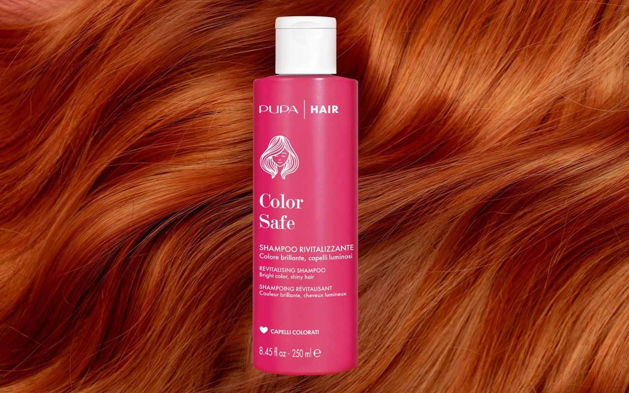 PUPA Milano Color Safe Shampoo Rivitalizzante 250 ml - Deterge, Protegge il Colore e Favorisce Brillantezza per Capelli Colorati