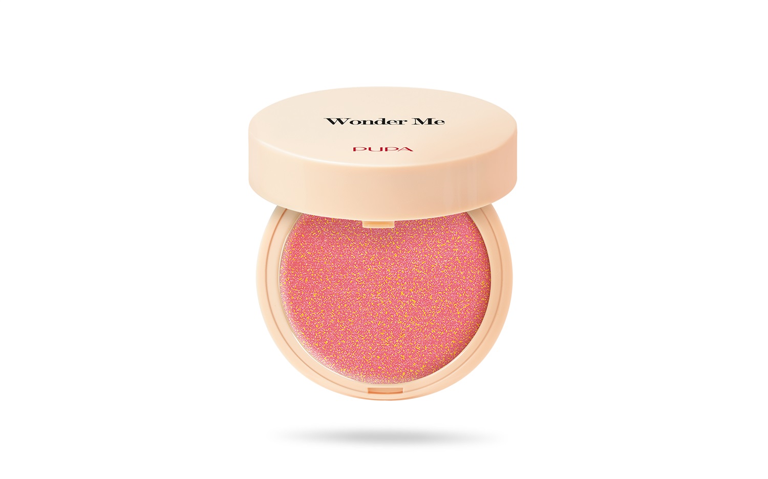 Pupa Wonder Me Blush 001 Thrill Me - Glow 4g, Fard Compatto con Acido Ialuronico, Texture Levigante e Effetto Naturale