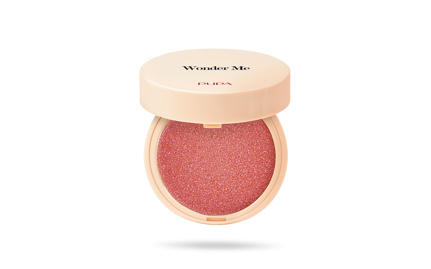 Pupa Wonder Me Blush 002 Hug Me Glow - Fard compatto con Acido Ialuronico, Effetto Naturale e Facile Sfumabilità, 4g