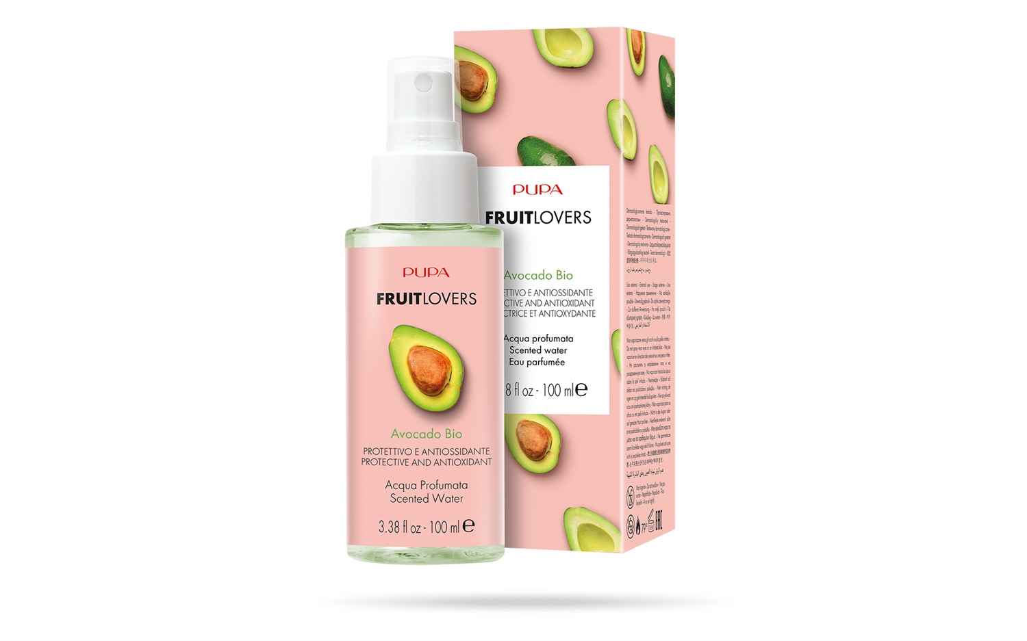 Pupa Fruit Lovers Acqua Profumata Avocado Bio 100ml - Protettivo e Antiossidante