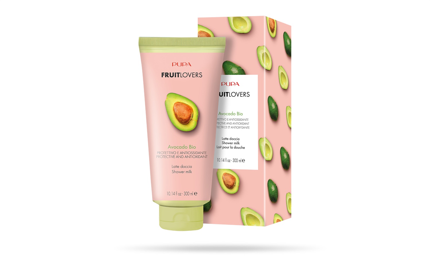 PUPA Milano Fruit Lovers Latte Doccia Avocado 300ml - Latte Doccia Unisex per Adulti