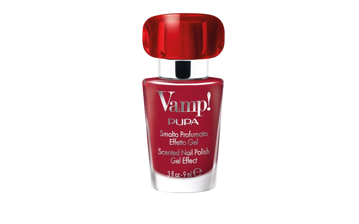 PUPA Vamp! Nail Polish 220 Manifesto Red 9ml - Smalto Profumato Effetto Gel, Edizione Limitata